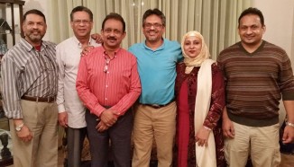 Dr Rashid Malik (center) with his brothers and sisters.