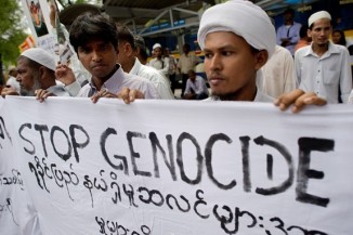 Muslims around the world decry the genocide being committed against the Rohingya peoples.